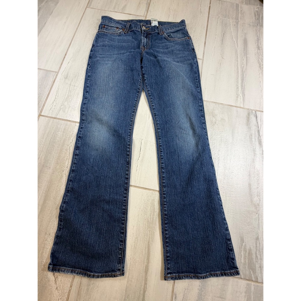 Vintage Y2K Lucky Brand Mid Rise Flare Jeans Medium Wash Blue Size 10/30 - Picture 1 of 9
